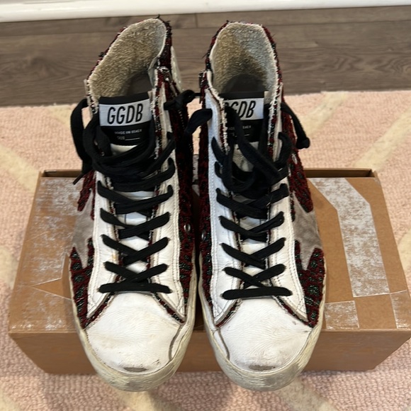 GOLDEN GOOSE FRANCY MID TOO SNEAKERS SIZE 6 - Picture 4 of 10